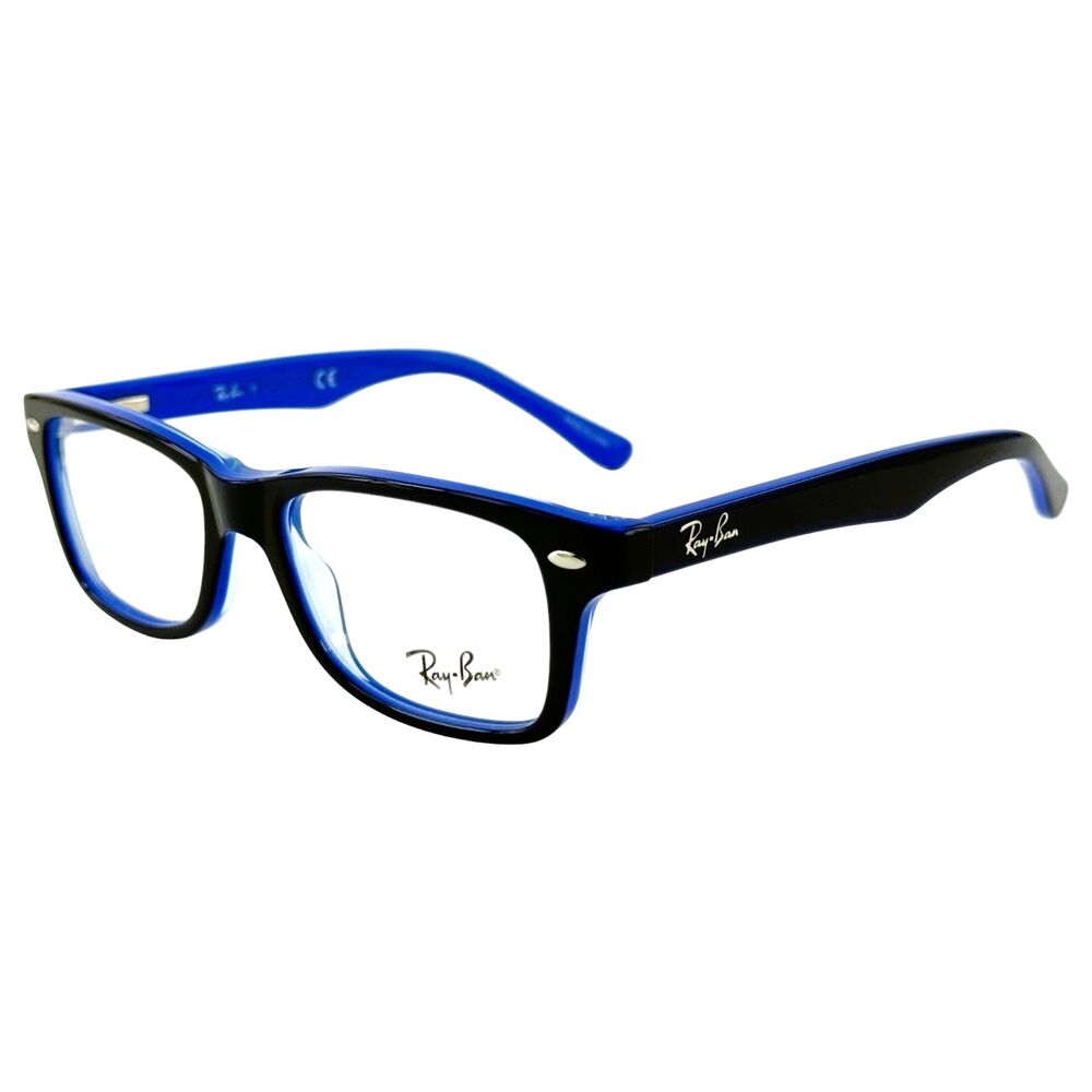 Ray Ban JR RB1531 Kids Plastic Eyeglass Frame 3839 Top Blue On Light Blue 46-16
